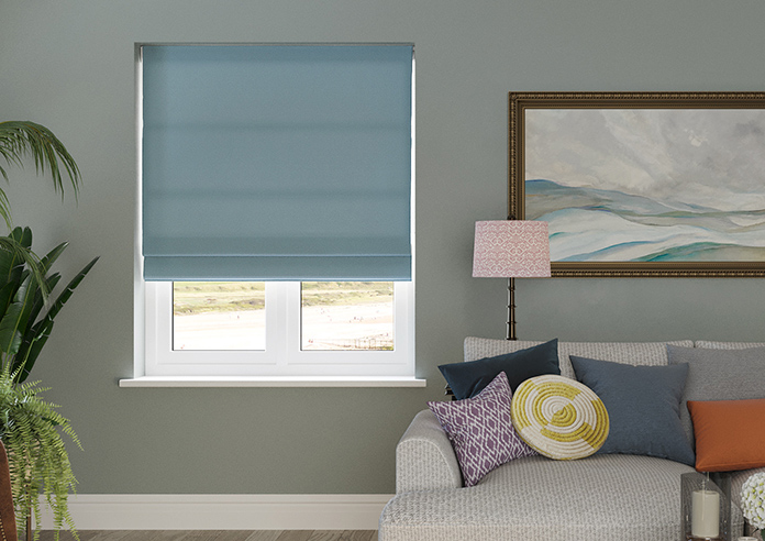Stamford, Ocean - Twist&Fit Roman Blind - Image 3